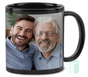 Mug Black - White Patch