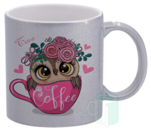 Mug - Glitter Silver