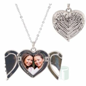 Necklace Metal Angel Wings Silver