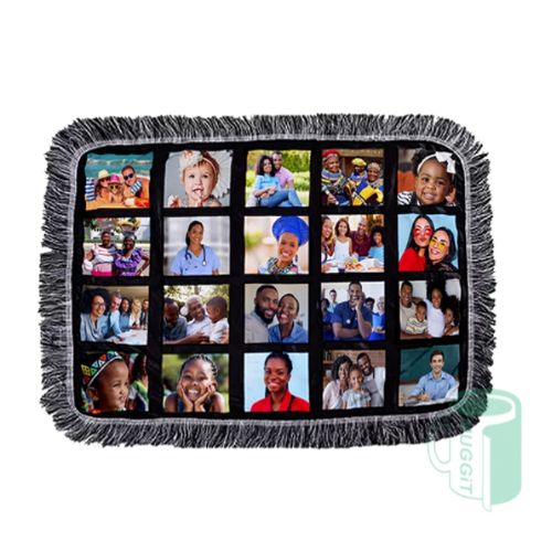 Plush Panel Throw Blanket
