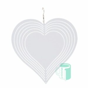 Wind Spinner Metal Heart